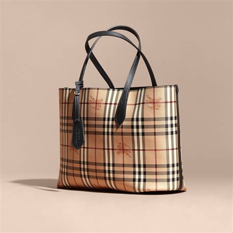 burberry reversible haymarket tote|burberry haymarket check tote bag.